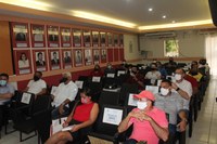 Câmara de Vereadores e Prefeitura de Caraúbas discutem campanha estadual de vacinação e medidas de combate à Covid-19.