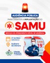 Câmara Municipal realizará audiência publica sobre a implantação do SAMU em Caraúbas